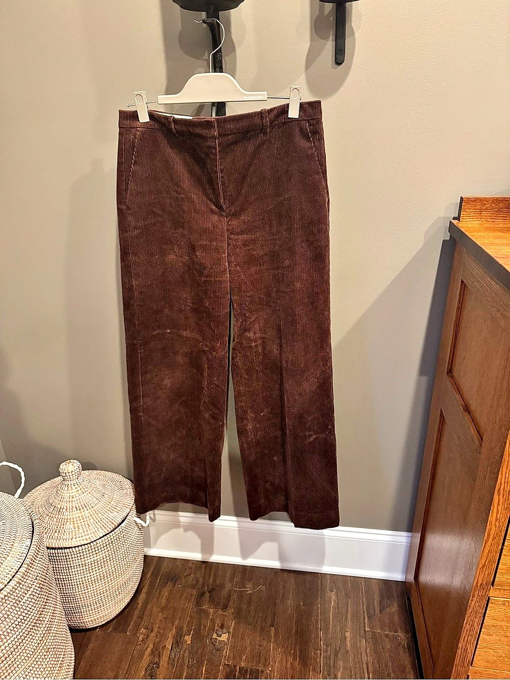 J.Crew Women's Brown Corduroy Straight-Leg Pants Size 8